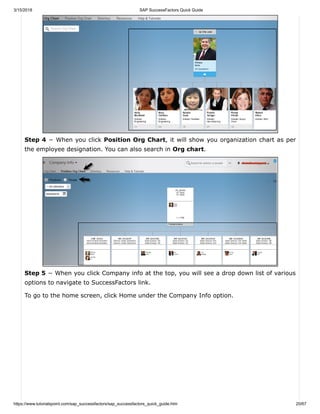 Sap success factors quick guide | PDF