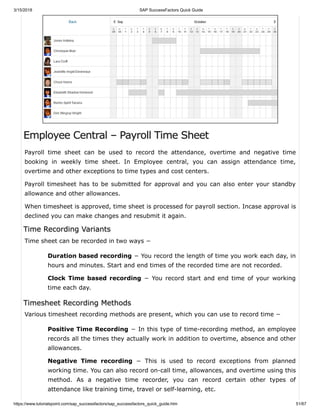 Sap success factors quick guide | PDF