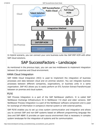 Sap success factors quick guide | PDF