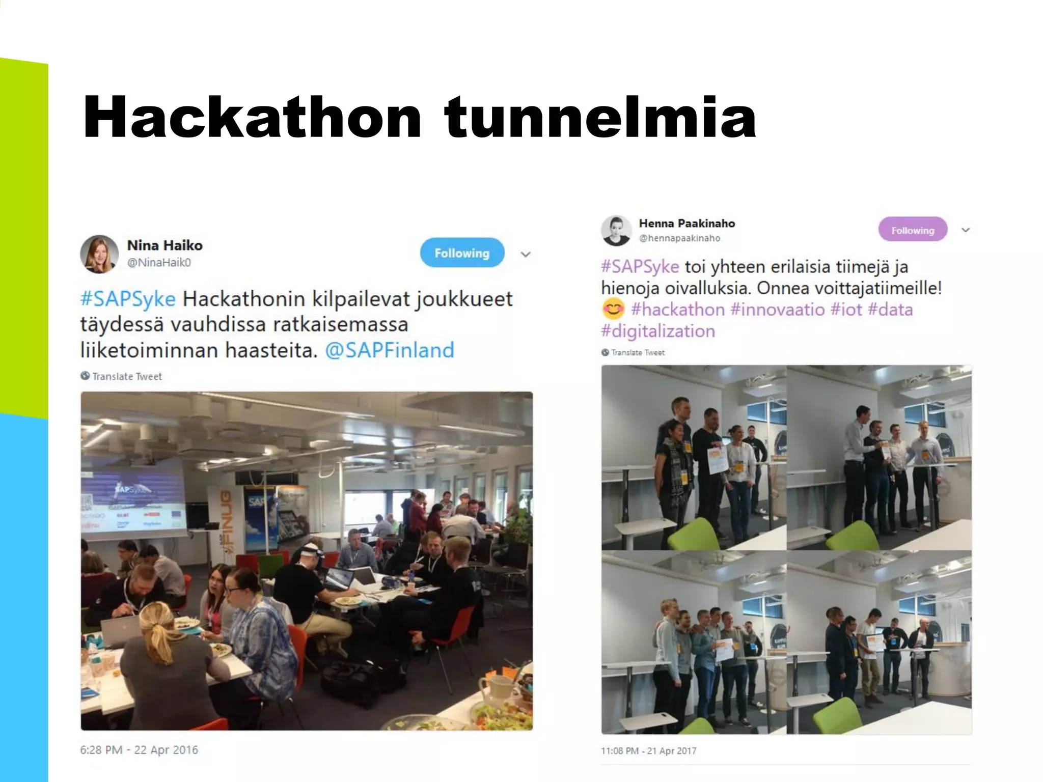 Hackathon tunnelmia
 