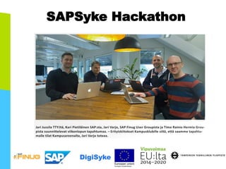 SAPSyke Hackathon
 
