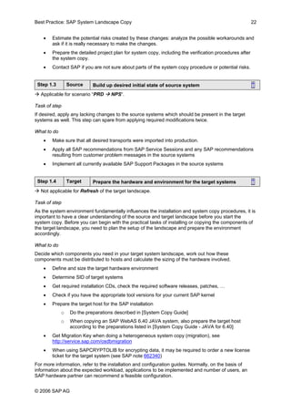 Sap system landscape best practice | PDF
