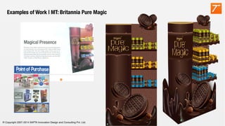 © Copyright 2007-2014 SAPTA Innovation Design and Consulting Pvt. Ltd. 
Examples of Work | MT: Britannia Pure Magic
 