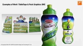 © Copyright 2007-2014 SAPTA Innovation Design and Consulting Pvt. Ltd. 
Examples of Work | TableTops & Pack Graphics: BNC

 