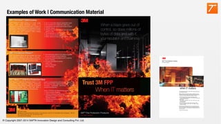 © Copyright 2007-2014 SAPTA Innovation Design and Consulting Pvt. Ltd. 
Examples of Work | Communication Material

 