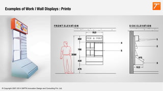 © Copyright 2007-2014 SAPTA Innovation Design and Consulting Pvt. Ltd. 
Examples of Work | Wall Displays : Printo

 