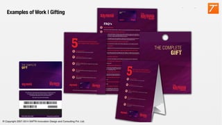 © Copyright 2007-2014 SAPTA Innovation Design and Consulting Pvt. Ltd. 
Examples of Work | Gifting

 