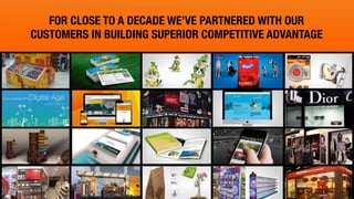© Copyright 2007-2014 SAPTA Innovation Design and Consulting Pvt. Ltd. 
FOR CLOSE TO A DECADE WE’VE PARTNERED WITH OUR 
CUSTOMERS IN BUILDING SUPERIOR COMPETITIVE ADVANTAGE 
 