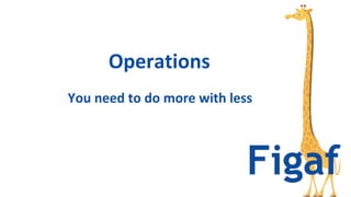 You need to do more with less
Operations
 