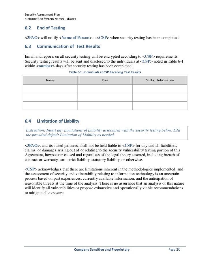 assessment plan template security assessment plan template assessment plan template security assessment plan template