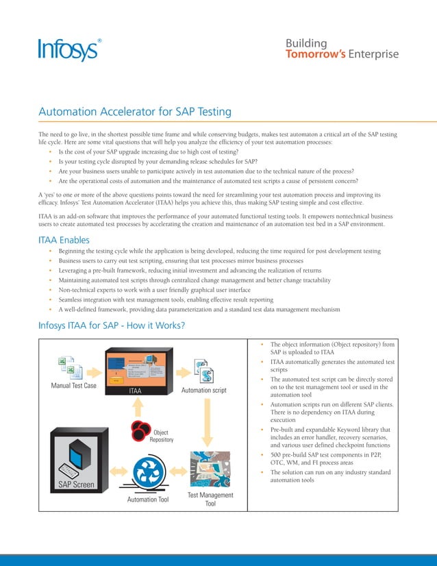 Sap test automation accelerator PDF