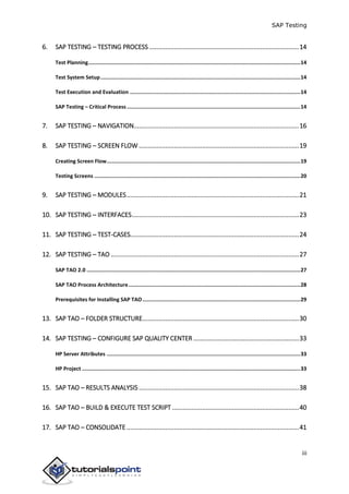 Sap testing tutorial | PDF