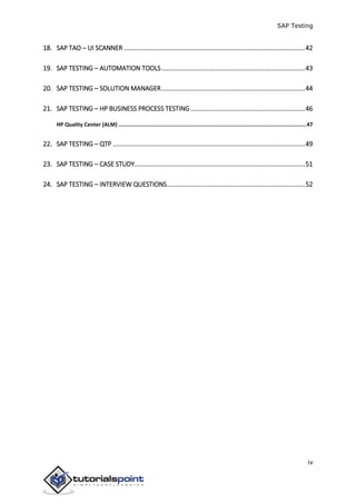Sap testing tutorial | PDF