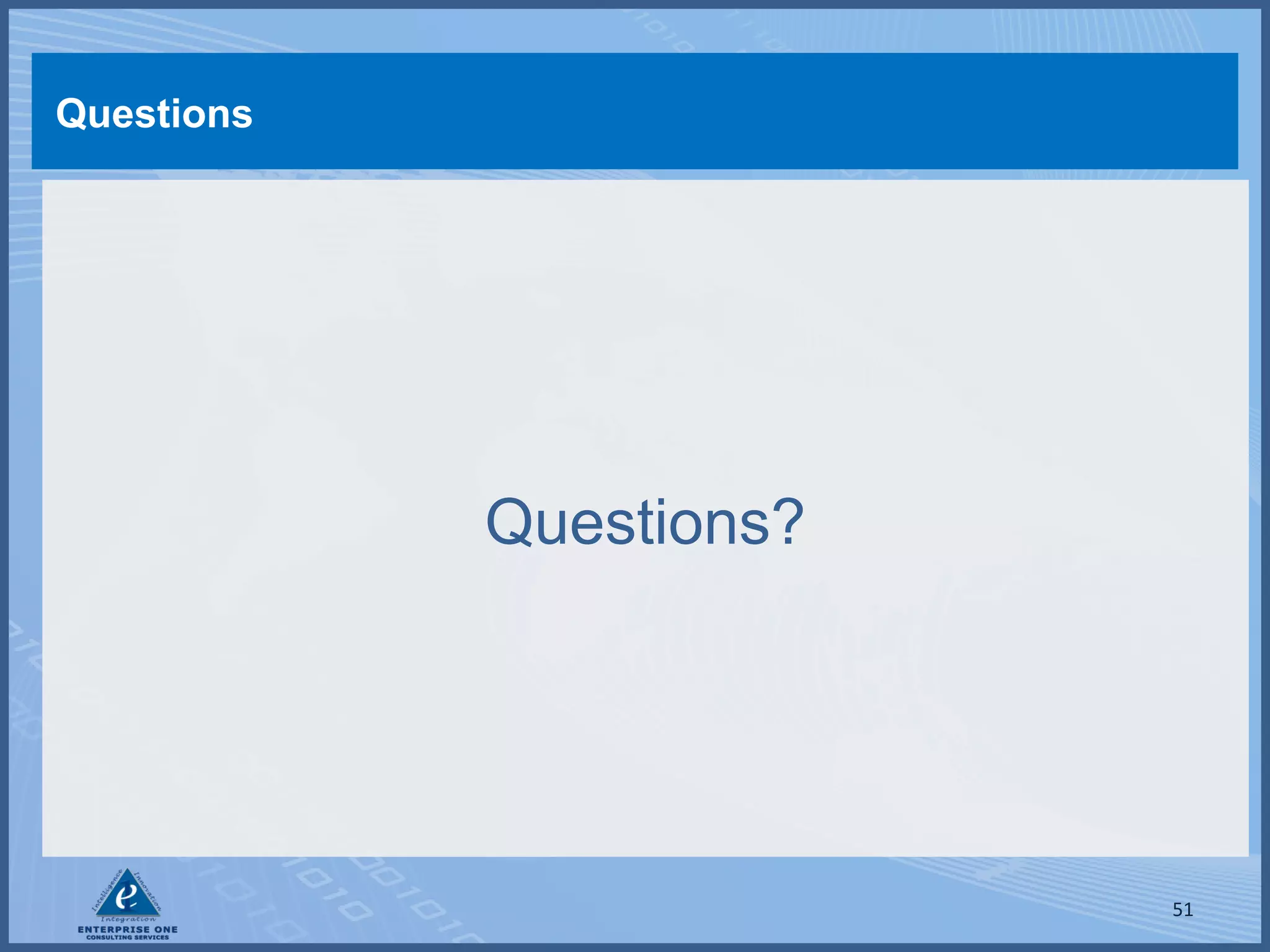 Questions

Questions?

51

 