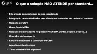 SAP TM - OVERVIEW - Pontos Gerais do produto | PPTX