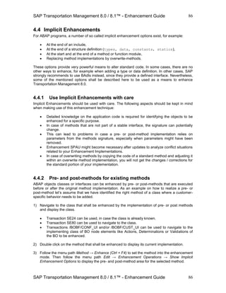 Problem Bo Enhancer Sap tm enhancement guide | PDF