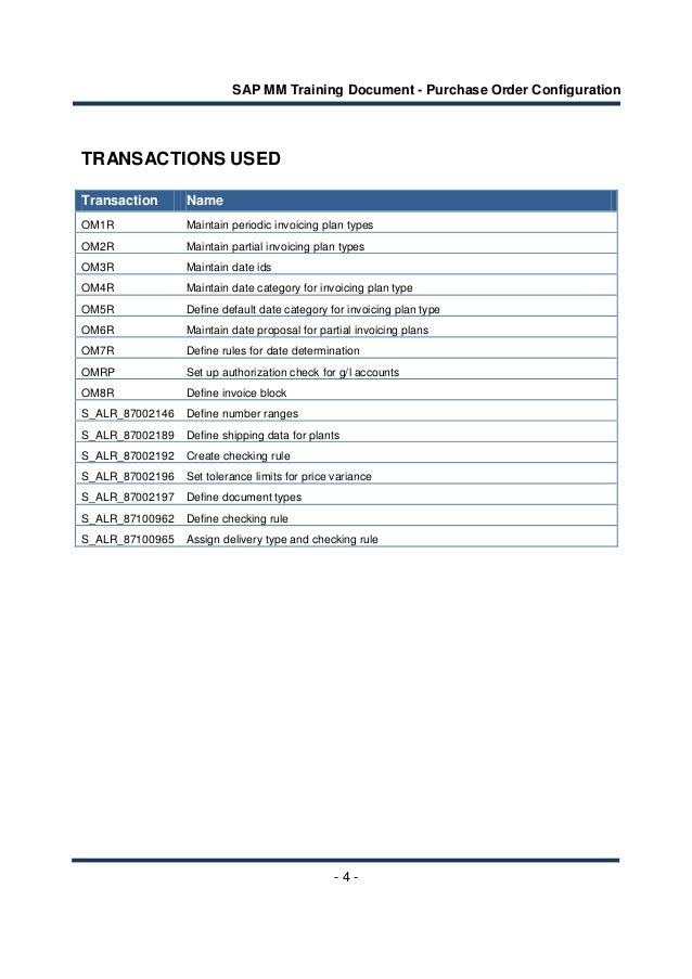 purchase order document