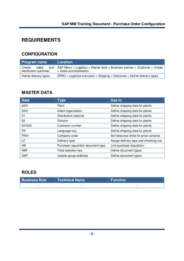 Sap Tutorial Purchase Order | sap training document purchase order configuration Sap Tutorial Purchase Order | sap training document purchase order configuration