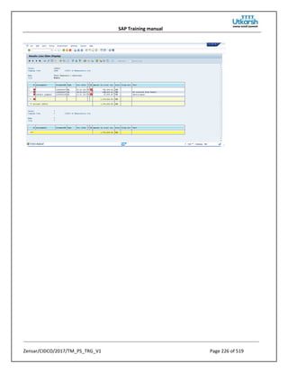 SAP Training manual
Zensar/CIDCO/2017/TM_PS_TRG_V1 Page 226 of 519
 