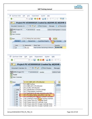 SAP Training manual
Zensar/CIDCO/2017/TM_PS_TRG_V1 Page 232 of 519
 