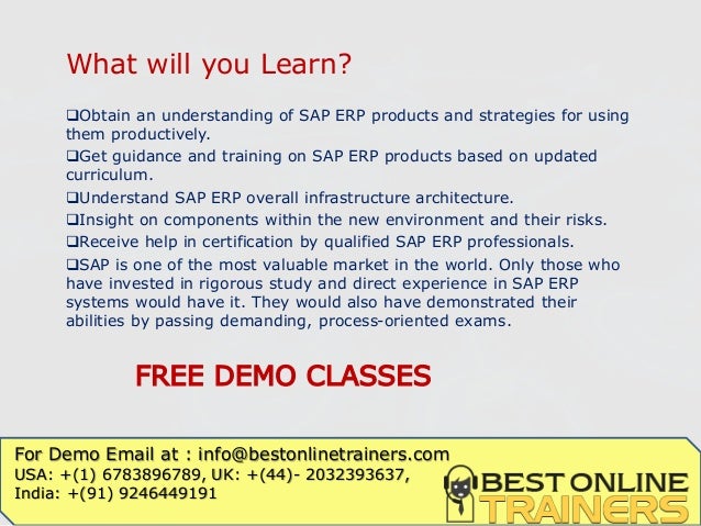 SAP Training Online