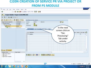 SAP Training ( PS , Material PR , Service PR ,Cost Planning , Budgeting ...