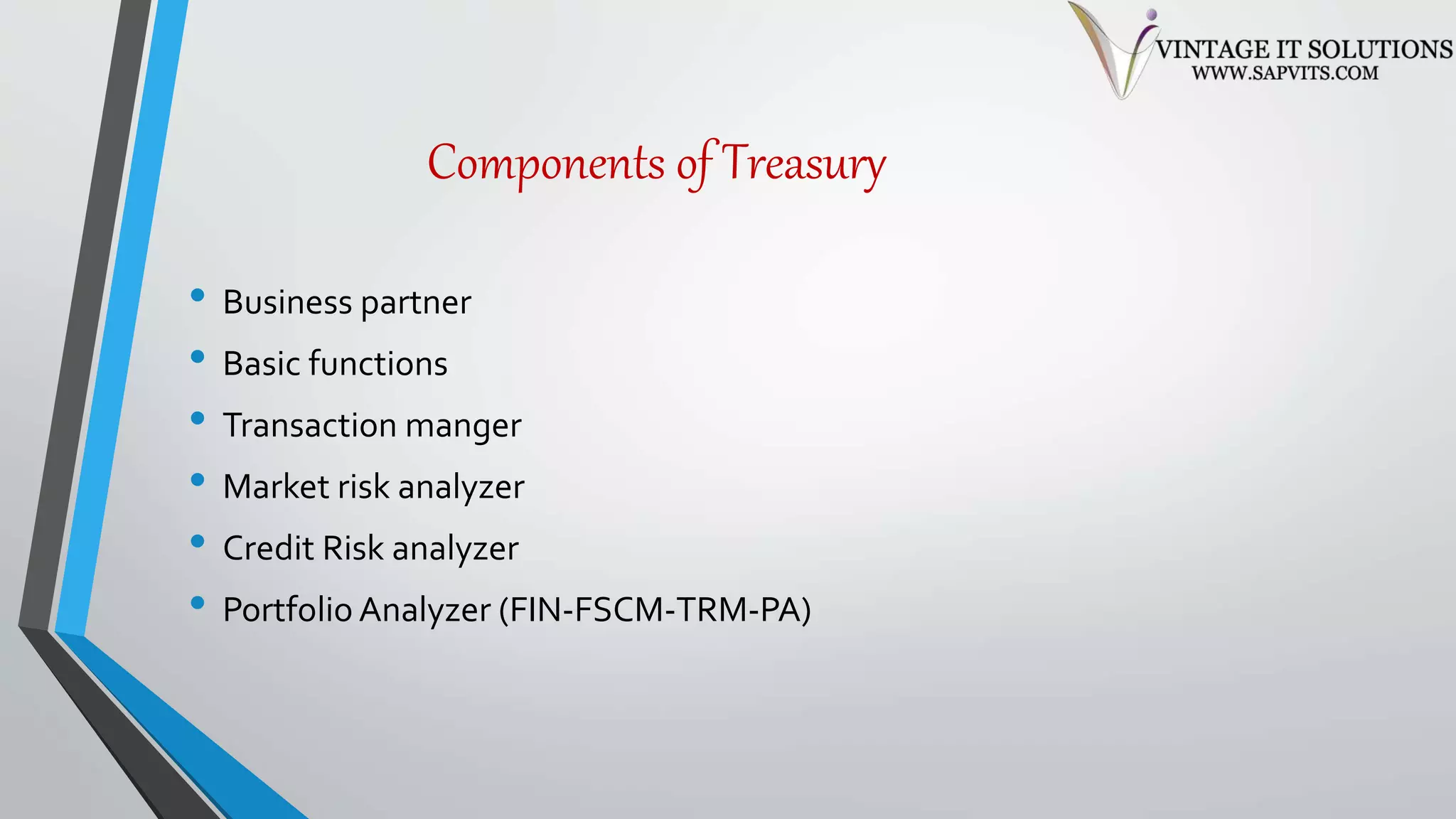 Treasury And Risk Sap Treasury and Risk Management ppt | PPTX