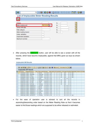 Mr Data Command Code Sap tr um_dm_release,estimation of mr data_v1.0 | PDF