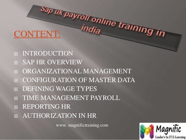 sap uk payroll online training in mumbai