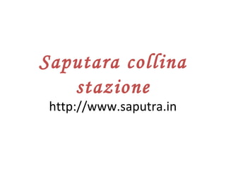 Saputara collina
stazione
http://www.saputra.in
 