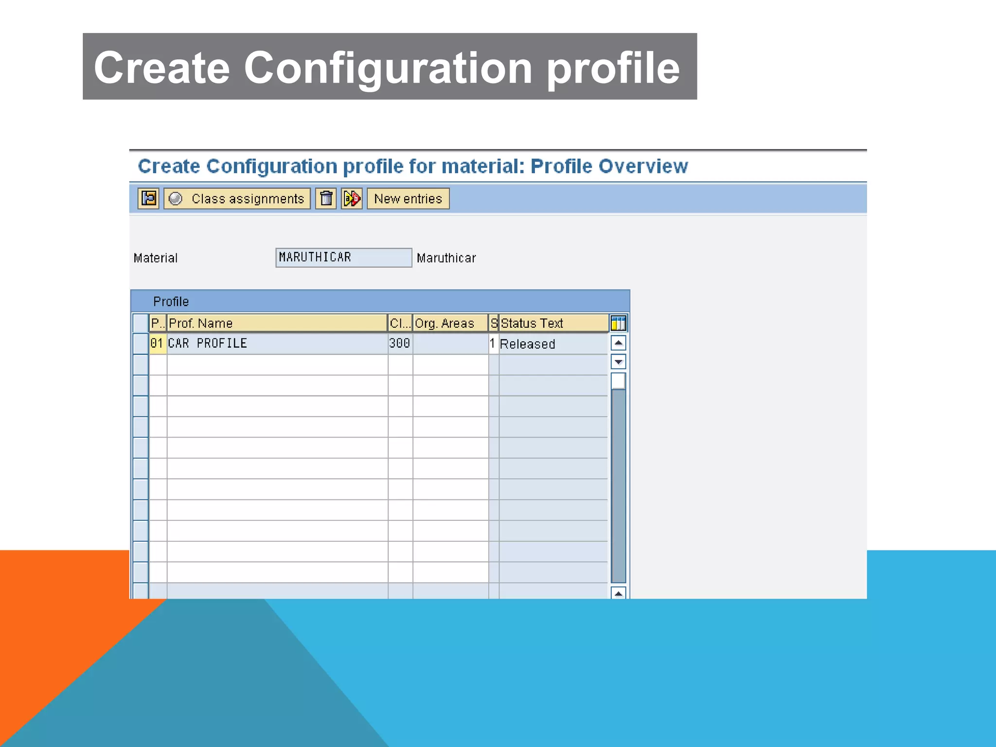 Create Configuration profile
 