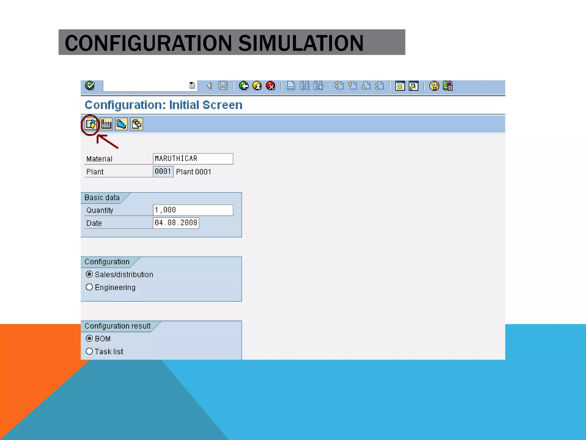 CONFIGURATION SIMULATION
 