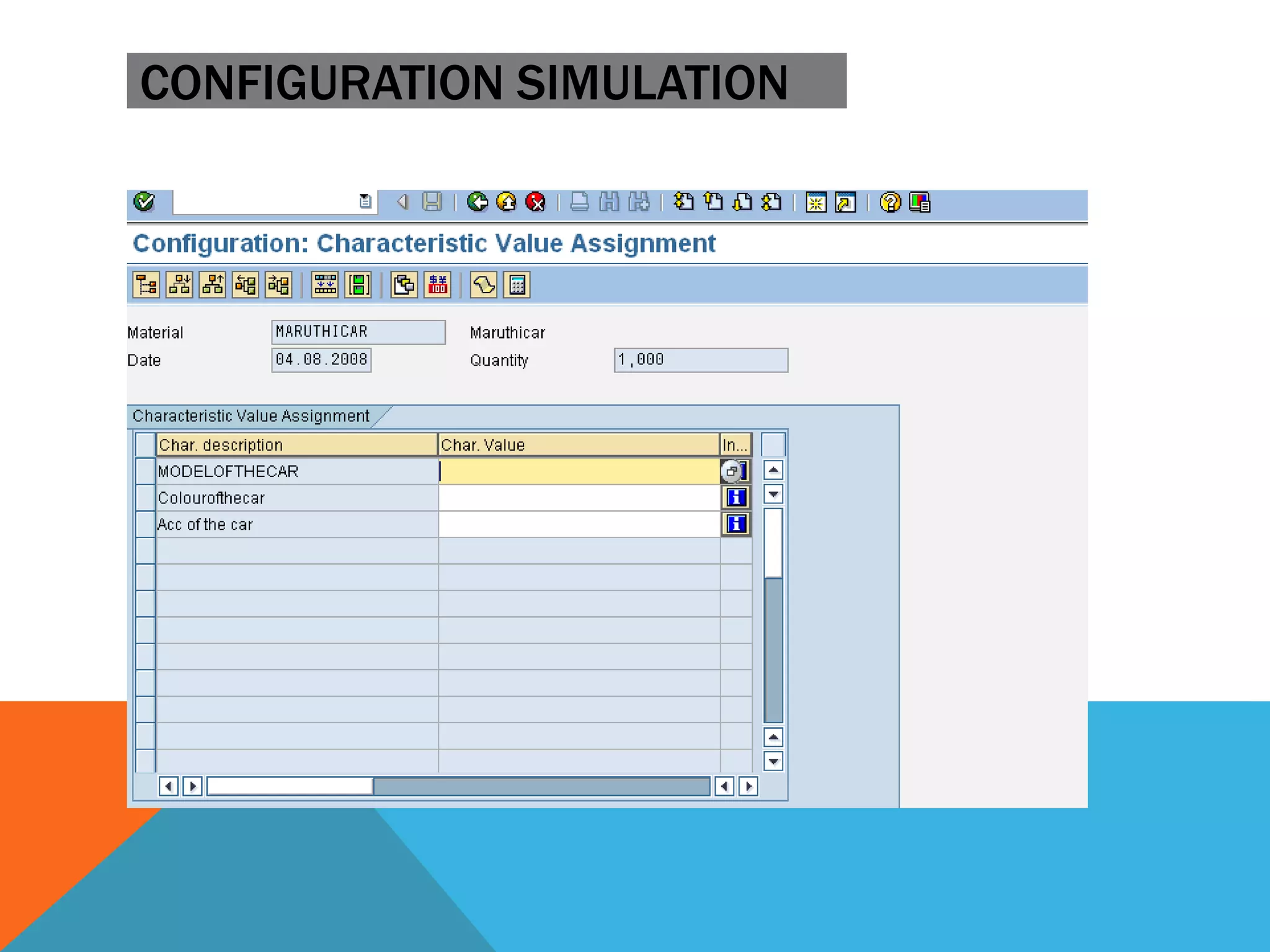 CONFIGURATION SIMULATION
 