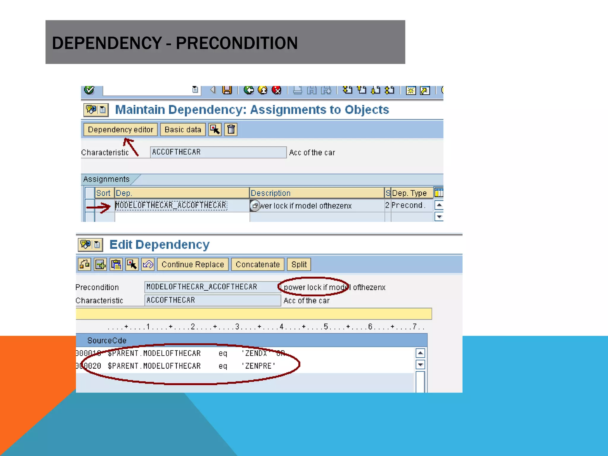 DEPENDENCY - PRECONDITION
 