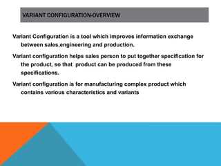 SAP Variant configuration | PPTX
