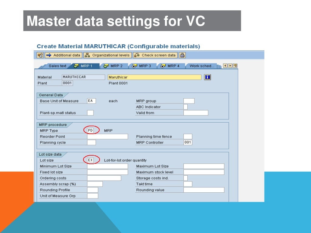 SAP Variant configuration