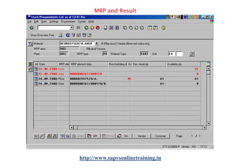 MRP and Result

http://www.sapvsonlinetraining.in

 