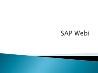SAP BO Web Intelligence (BI Launch Pad)-Basics | PPTX