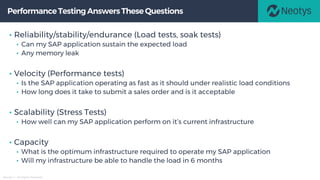 Sap Performance Testing Tools Achieve Performance Testing Excellence for Your SAP Apps | PPTX