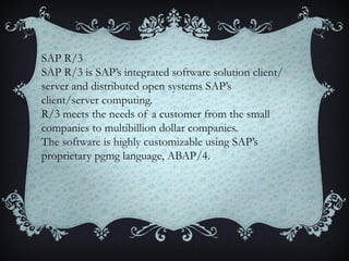 Sap general presentation | PPTX
