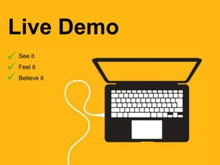 14© 2015 SAP SE or an SAP affiliate company. All rights reserved.
Live Demo
See it
Feel it
Believe it



 