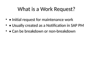 How to raise Work Request in SAP using T Code | PPTX