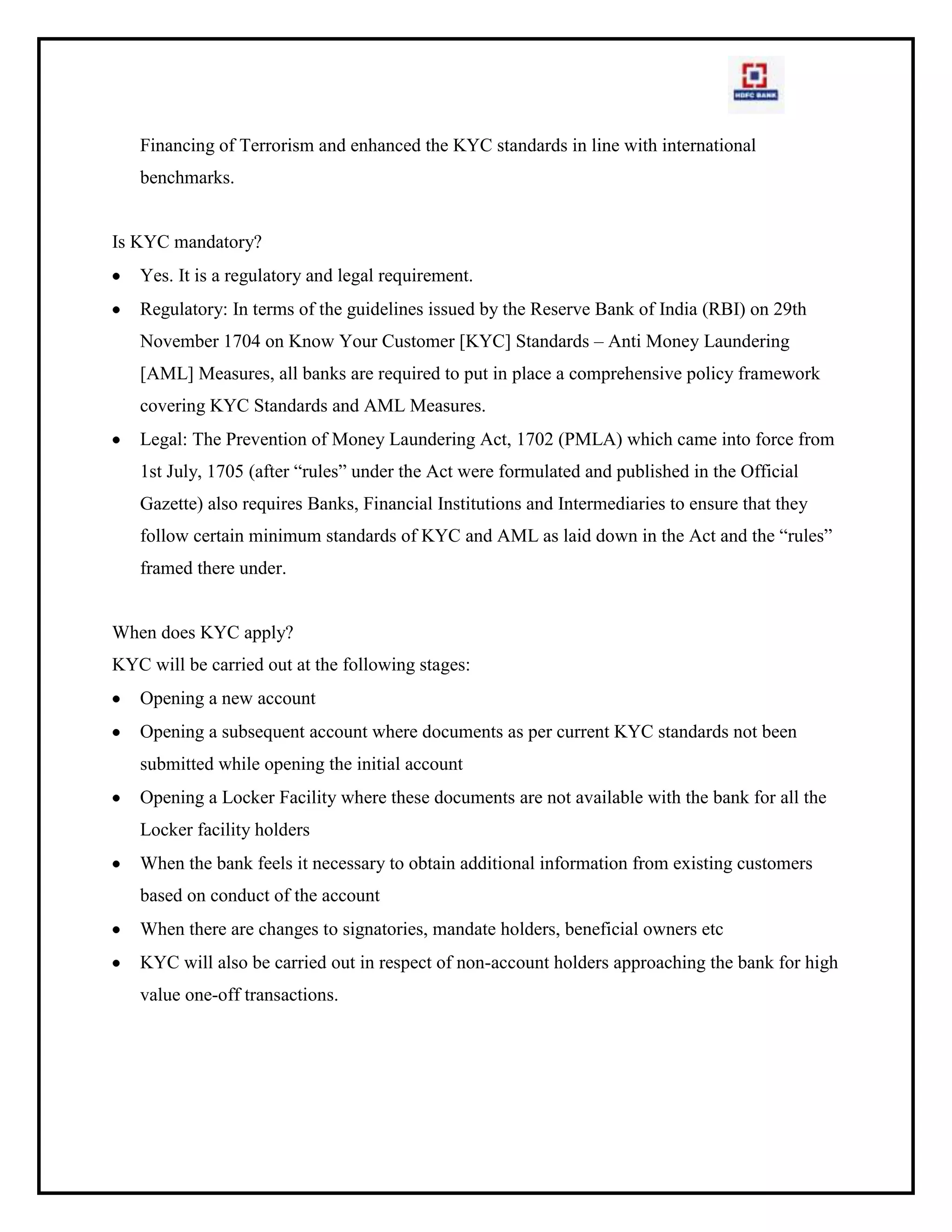 Valuation was not according to customer requirement.(expectations)