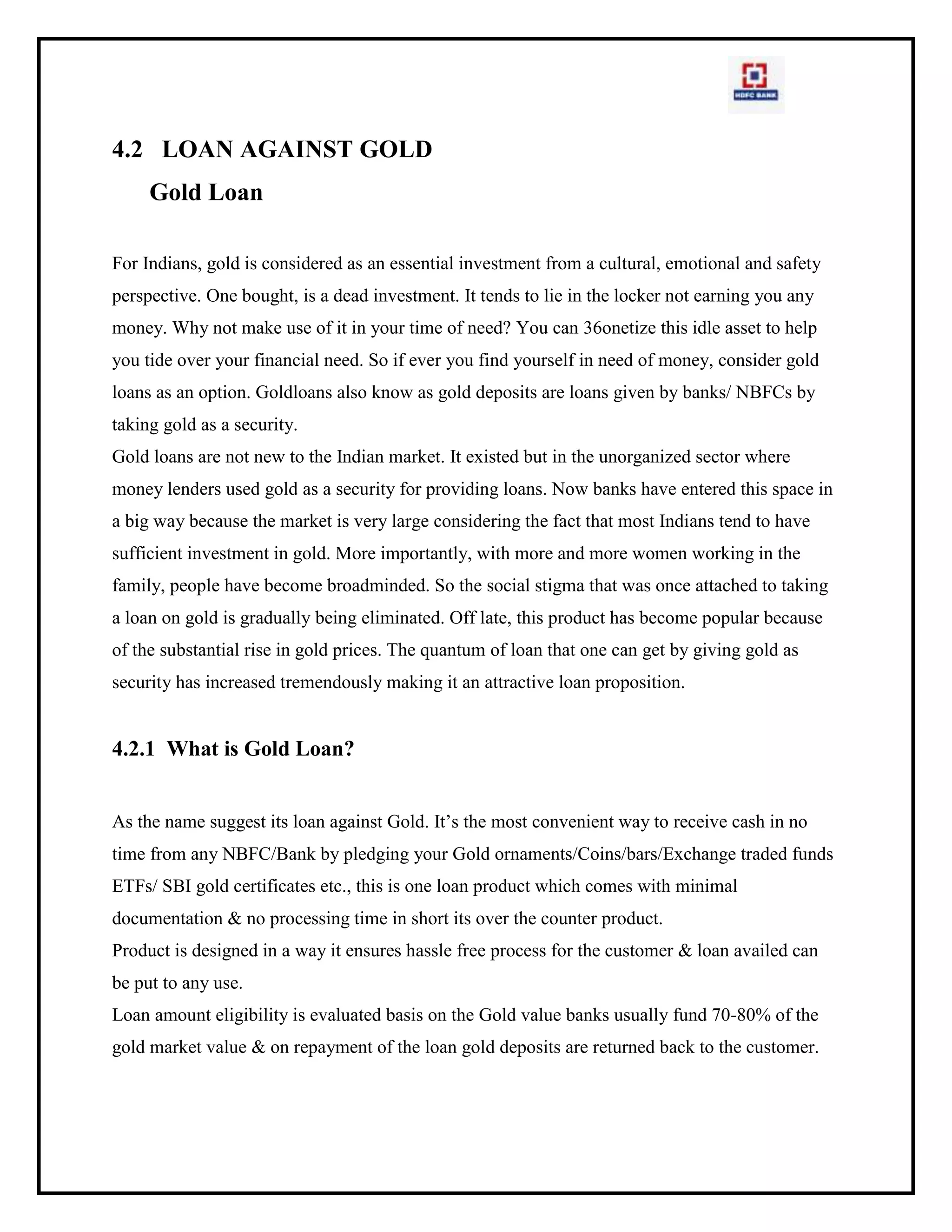 Slow disbursement process of loan money.8. SUGGESTION:<br />Improves disbursement process.