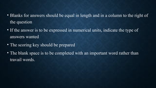 Formulation of short answer questions ppt o | PPTX