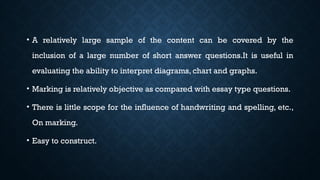 Formulation of short answer questions ppt o | PPTX