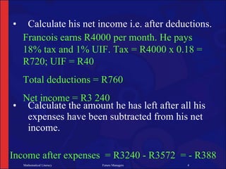 NCV 2 Mathematical Literacy Hands-On Training Solution to Summative ...