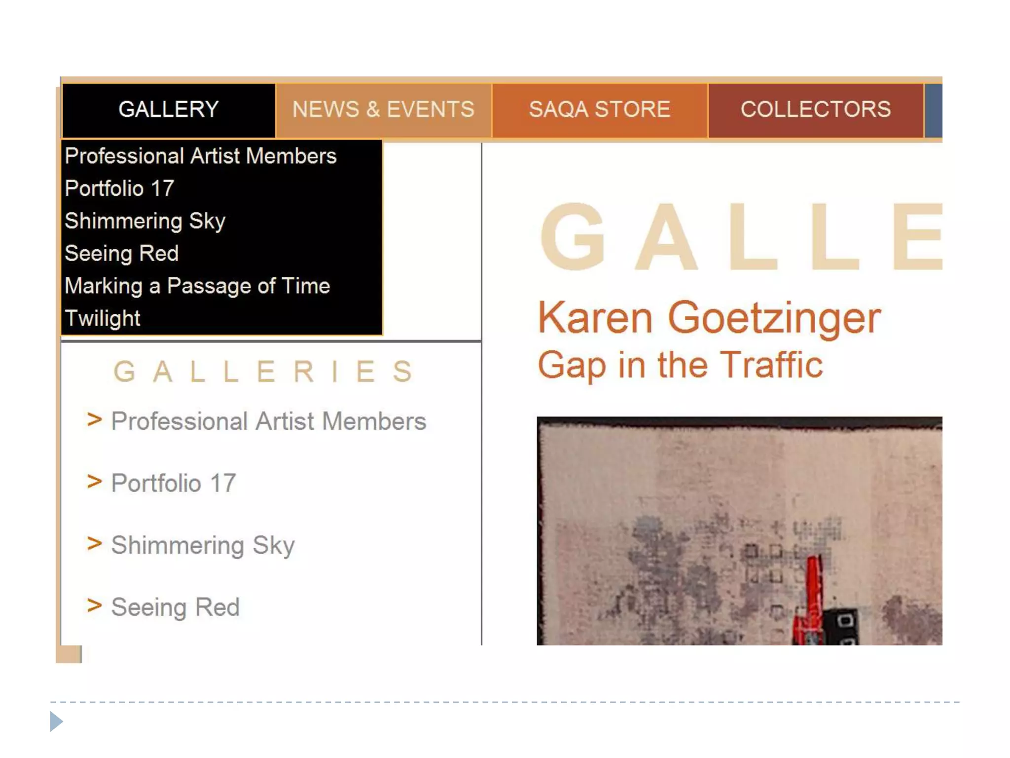 Educate the public about art quilts