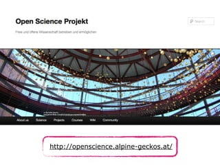 http://openscience.alpine-geckos.at/ 
 