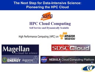 The Next Step for Data-Intensive Science:
       Pioneering the HPC Cloud
 